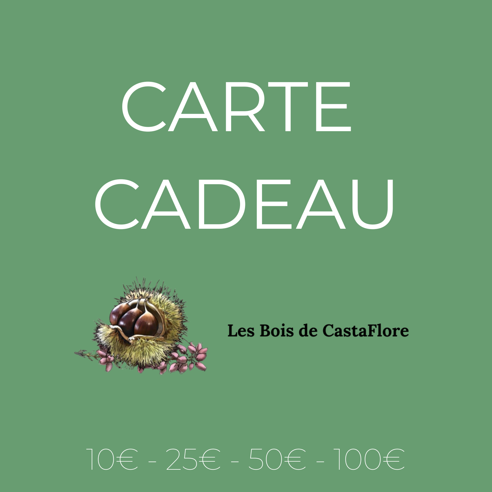 Carte Cadeau l Les Bois de CastaFlore