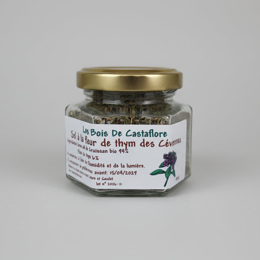 Sel aromatisé à la fleur de thym